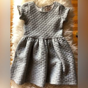 Splendid light grey leaf leaves dress